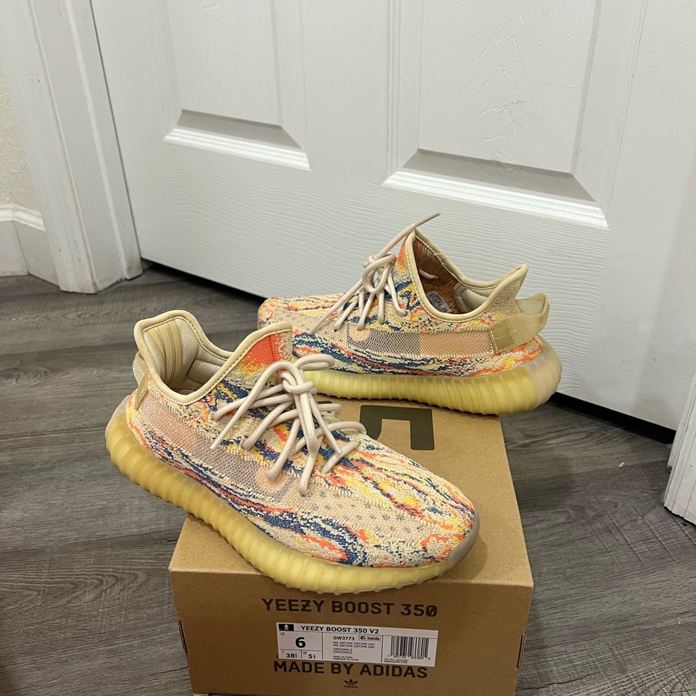 Adidas Yeezy Boost 350 V2 Colorful Knit Mix Oats Sneakers
